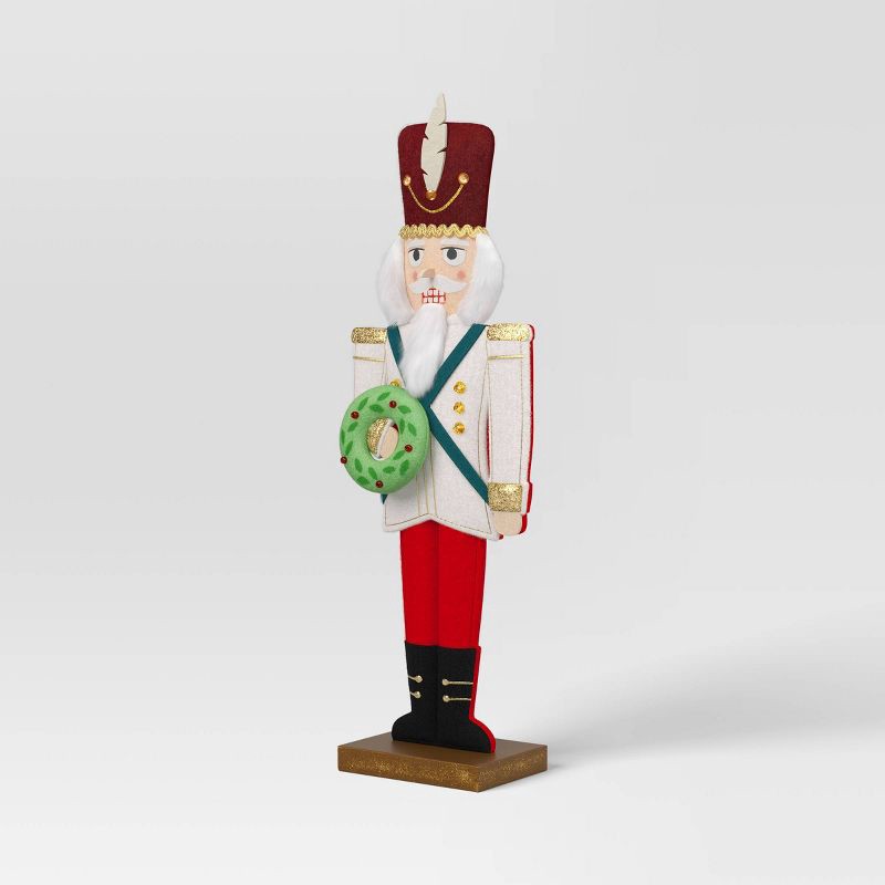 slide 1 of 3, Christmas Fabric Nutcracker Figural Decor Light - Wondershop™, 1 ct