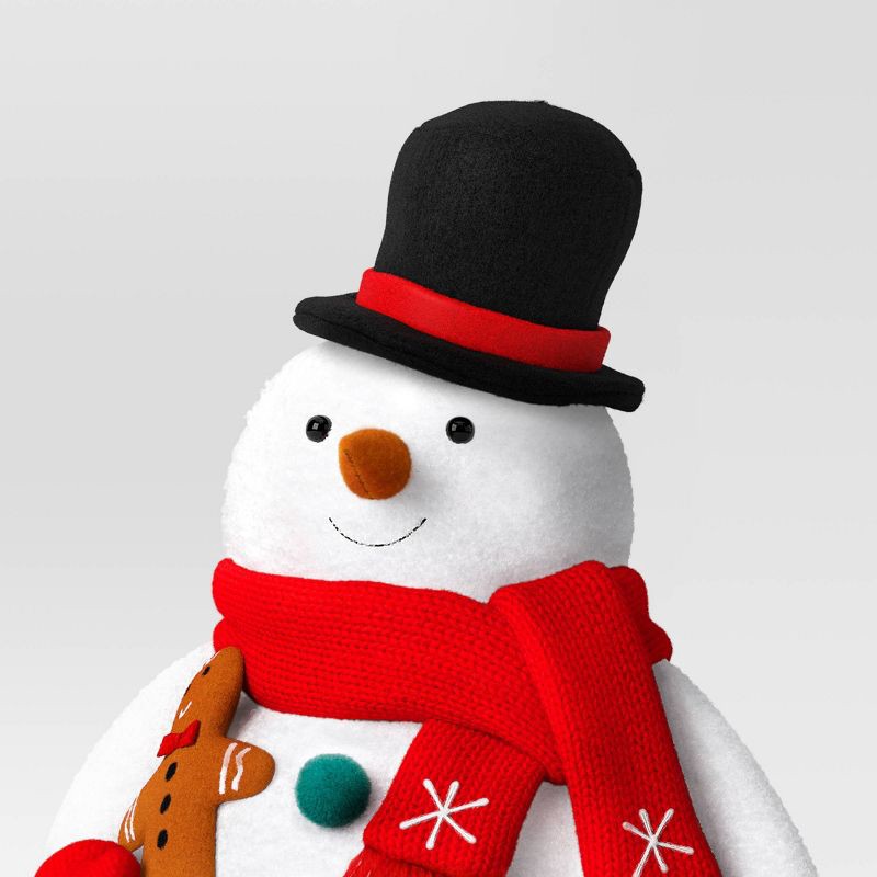 slide 3 of 3, Christmas Fabric Snowman Decor Top Hat - Wondershop™, 1 ct