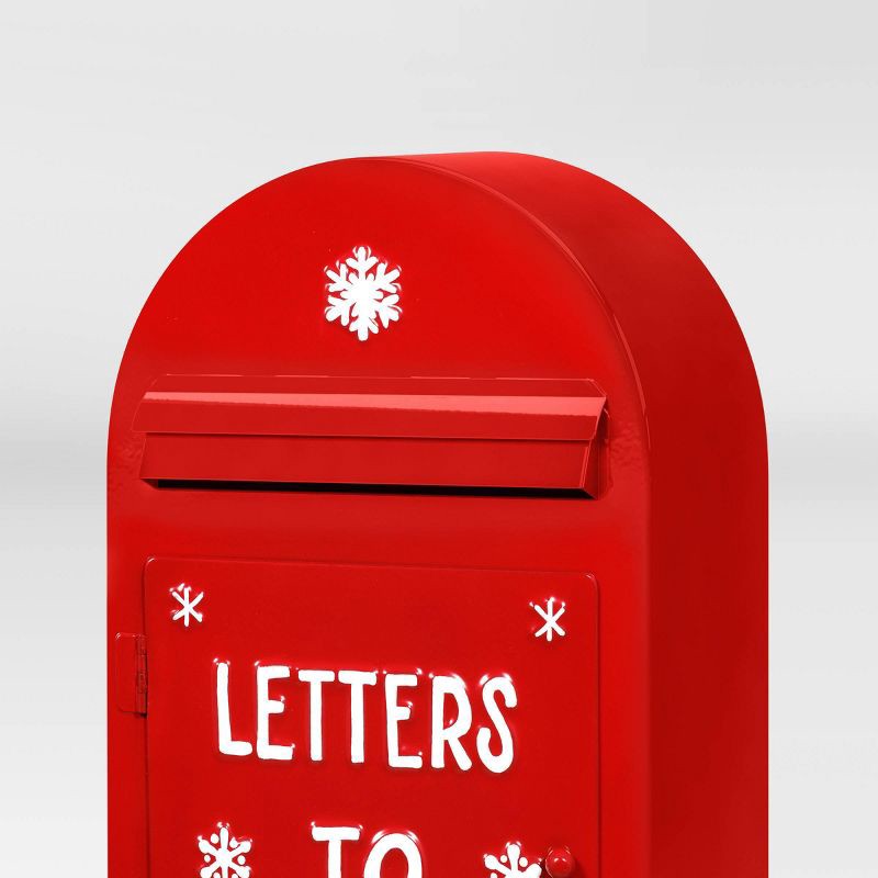 slide 3 of 4, Christmas Metal Red Postbox Decor - Wondershop™, 1 ct