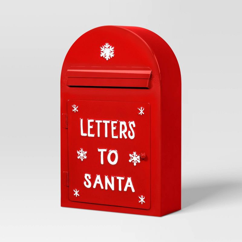 slide 1 of 4, Christmas Metal Red Postbox Decor - Wondershop™, 1 ct