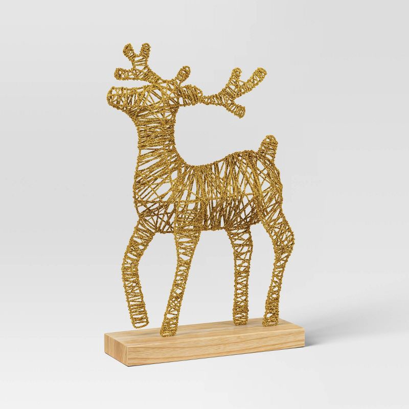 slide 3 of 4, Christmas Metal Led Reindeer Decor - Wondershop™, 1 ct