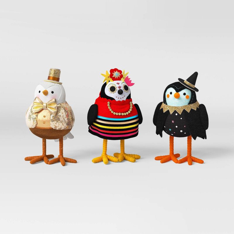 slide 4 of 6, 10pc Featherly Friends™ 2025 Anniversary Collection Christmas Bird Figurine Set - Wondershop™, 10 ct