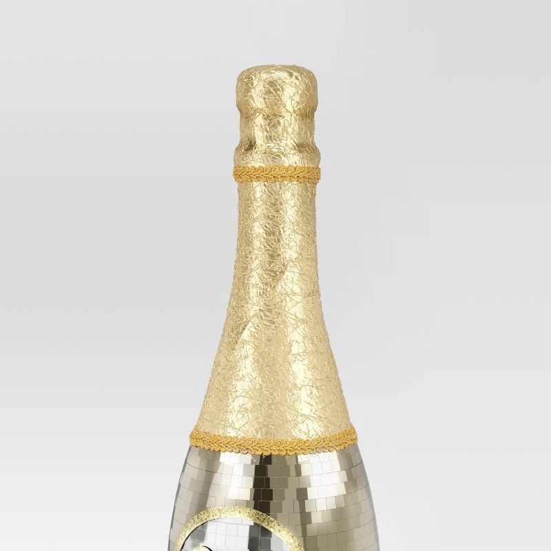 slide 3 of 3, 28" Christmas Mirror Champange Bottle Decor - Wondershop™, 1 ct