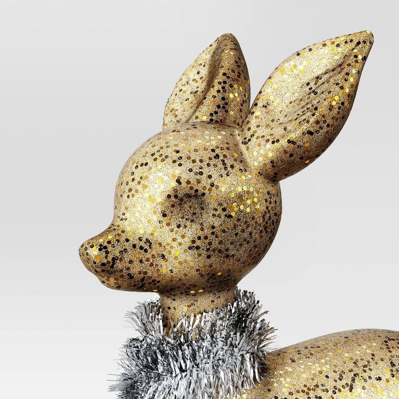 slide 3 of 3, Christmas Plastic Deer Ornament Gold - Wondershop™, 1 ct