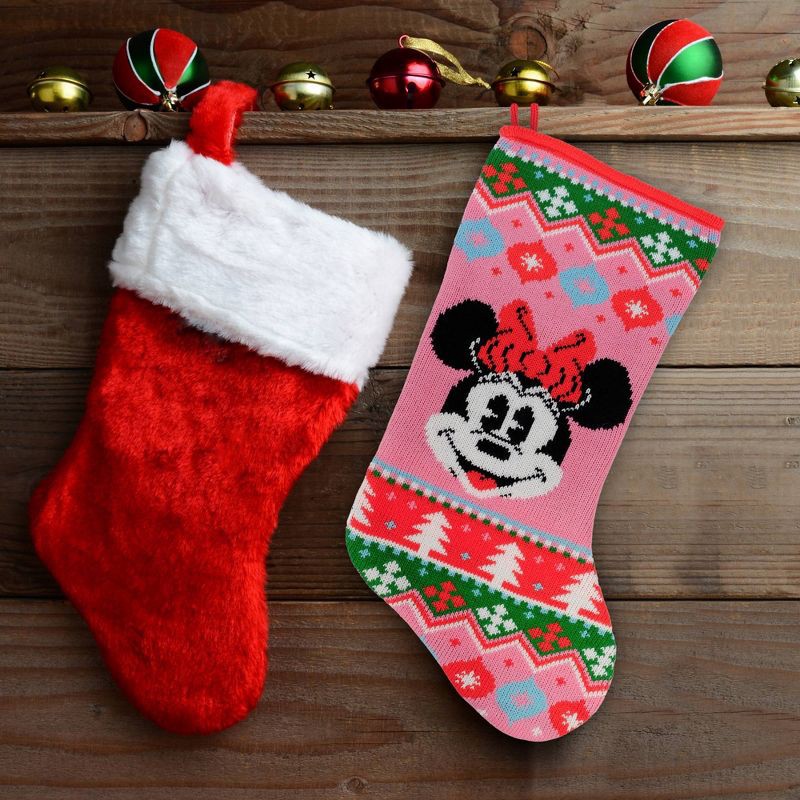 slide 3 of 3, Disney 20" Knit Stocking Minnie, 1 ct