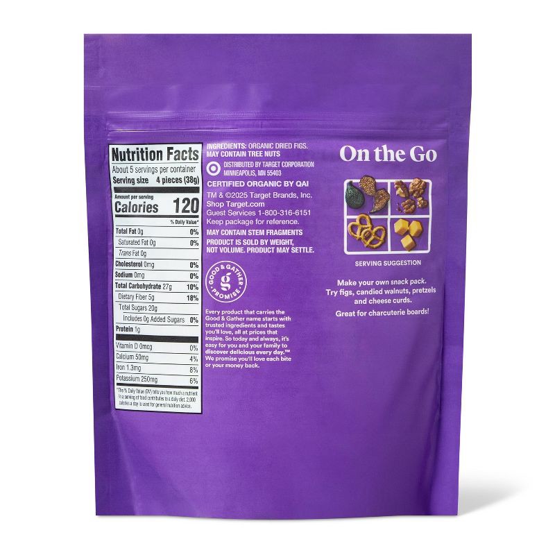 slide 2 of 3, Organic Unsweetened Dried Mission Figs - 7oz - Good & Gather™, 7 oz