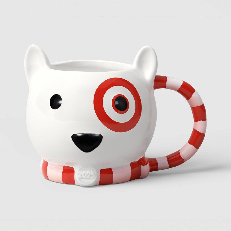 slide 1 of 3, 18oz Christmas Figural Bullseye Mug with Scarf - Wondershop™, 18 oz