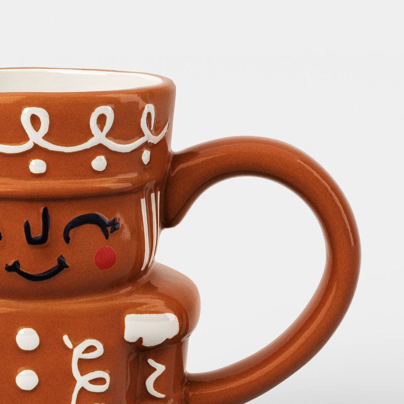 slide 3 of 3, 14.5 fl oz Christmas Stoneware Gingerbread Nutcracker Woman Mug - Wondershop™, 14.5 fl oz
