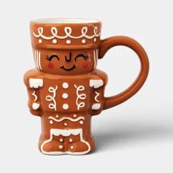 14.5 fl oz Christmas Stoneware Gingerbread Nutcracker Woman Mug - Wondershop™