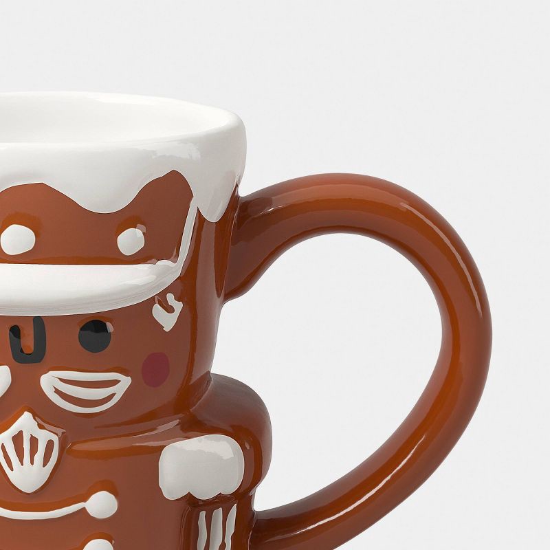 slide 3 of 3, 14.5 fl oz Stoneware Christmas Gingerbread Nutcracker Man Mug - Wondershop™, 14.5 fl oz