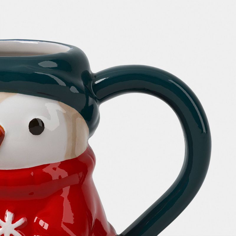 slide 3 of 3, 8 fl oz Christmas Earthenware Figural Penguin Mini Mug - Wondershop™, 8 fl oz