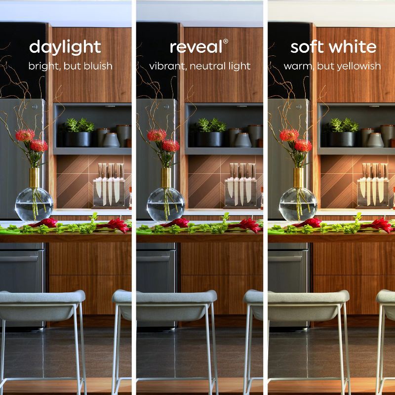 slide 2 of 4, GE Household Lighting GE 4pk Reveal LED 40W Frosted Bulb A19 New, 4 ct