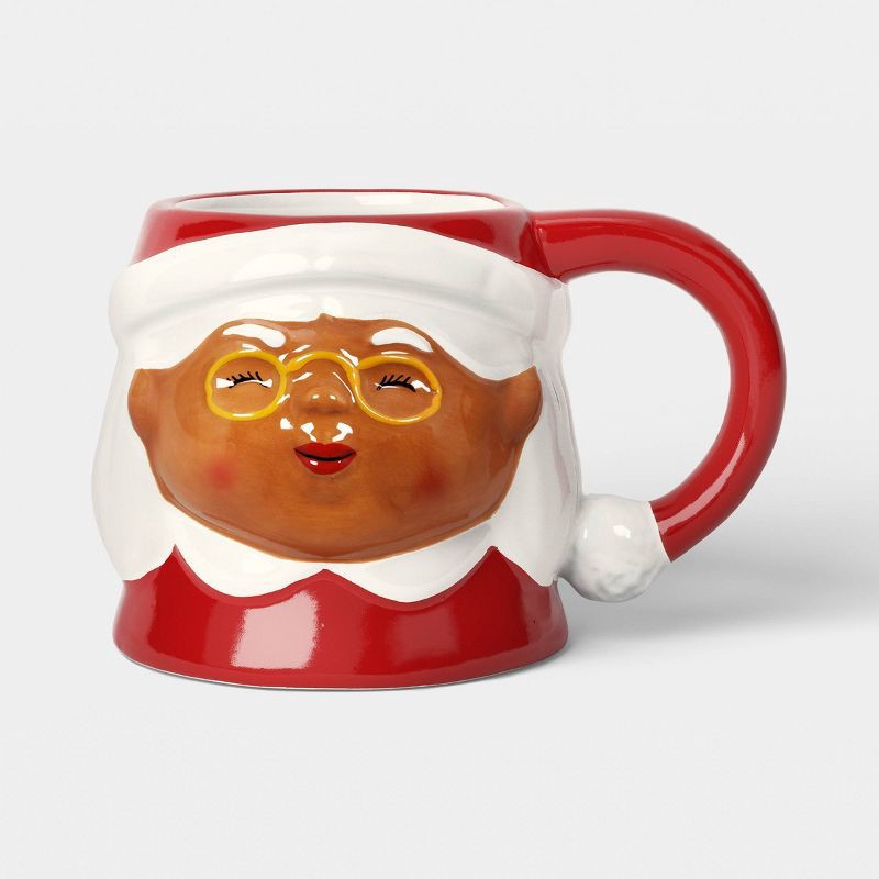 slide 1 of 3, 18oz Christmas Figural Mrs. Claus Mug - Wondershop™, 18 oz