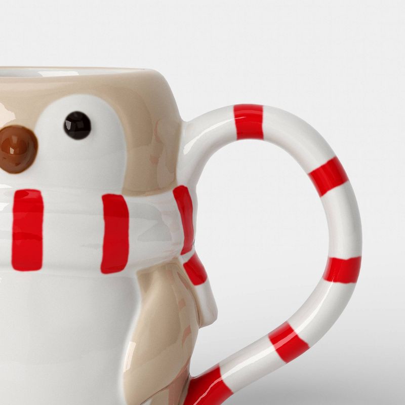 slide 3 of 3, 16 fl oz Christmas Earthenware Figural Penguin Mug - Wondershop™, 16 fl oz