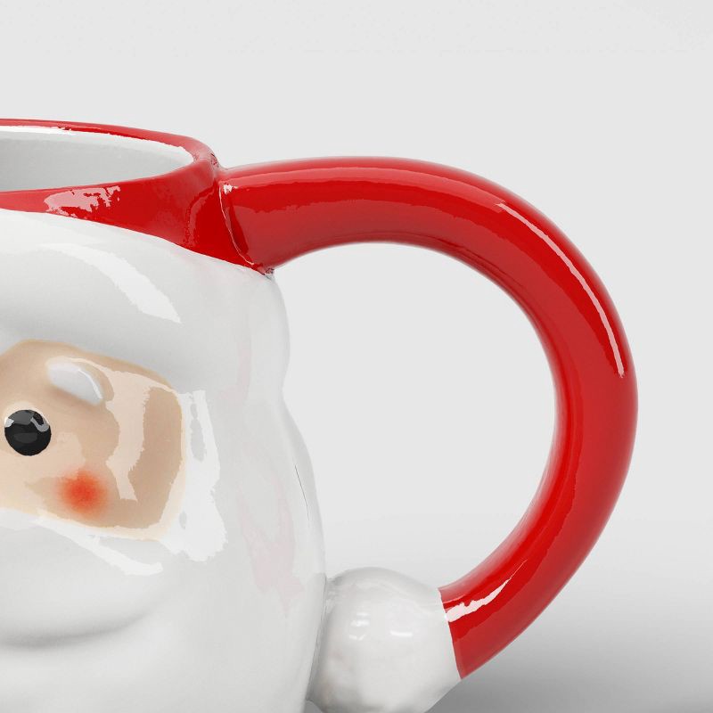 slide 3 of 3, 19oz Christmas Figural Santa Mug - Wondershop™, 19 oz
