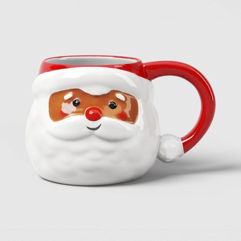slide 1 of 3, 19oz Christmas Santa Mug - Wondershop™, 19 oz