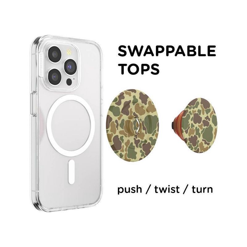 slide 3 of 5, PopSockets Magnetic Phone Grip with MagSafe Magnetic Adapter Ring Included - Bruce, 1 ct