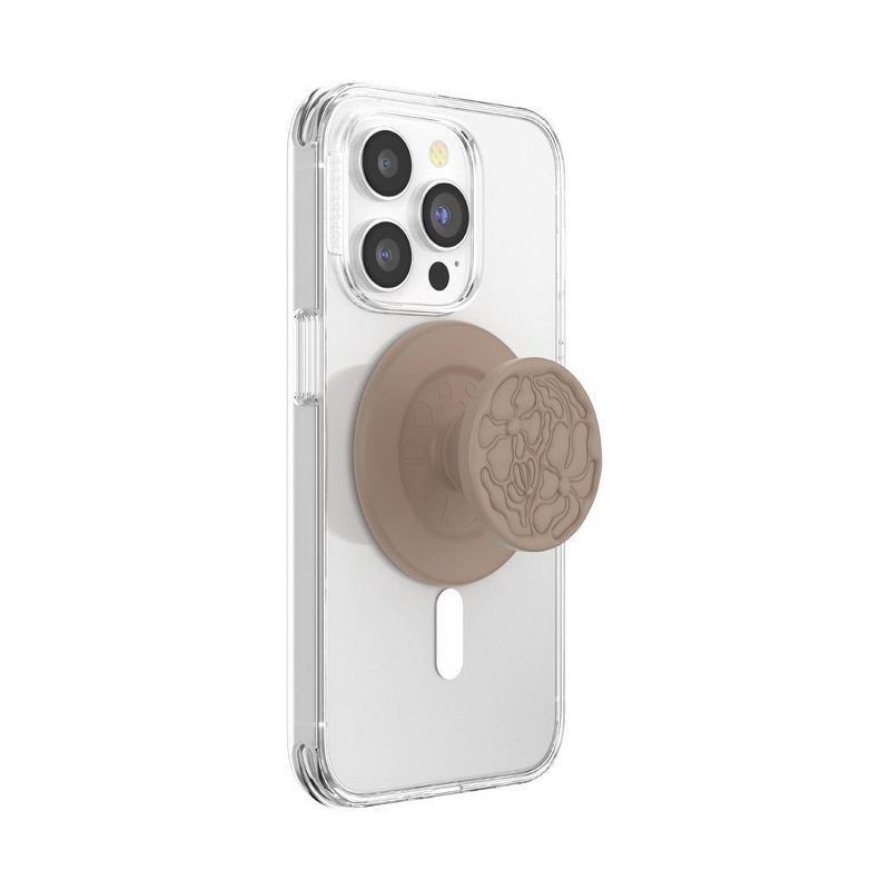 slide 2 of 5, PopSockets Magnetic Phone Grip with MagSafe Magnetic Adapter Ring Included - Garden Latte, 1 ct