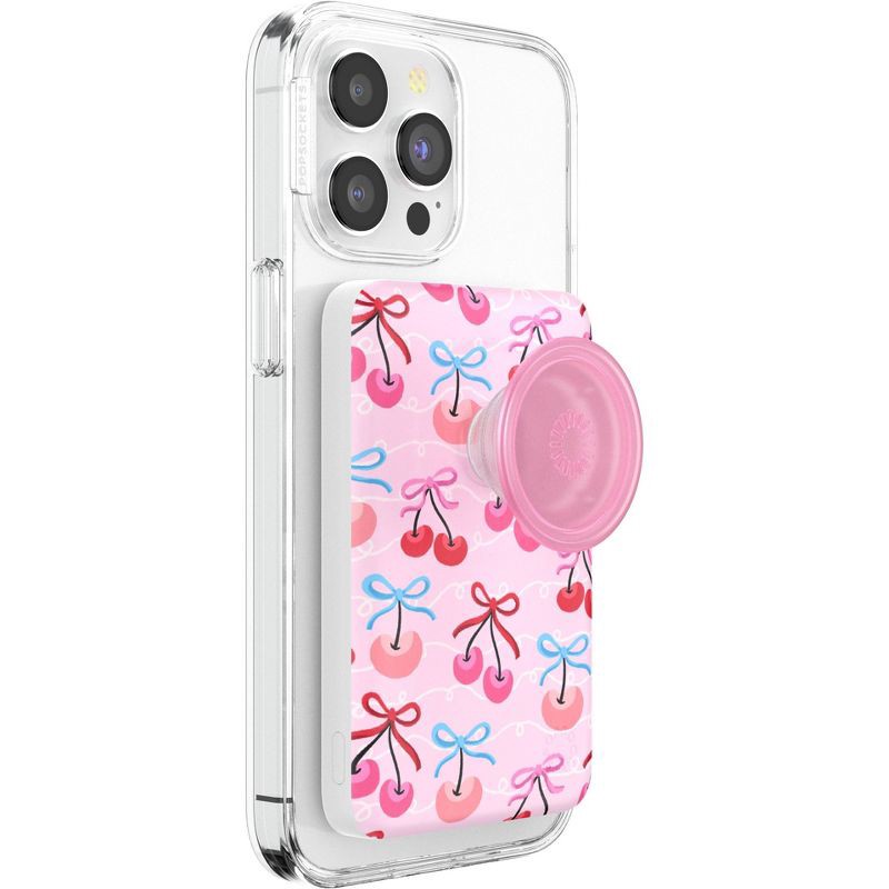 slide 3 of 5, PopSockets 5000mAh PowerPack PowerBank - Cherry Bows, 1 ct