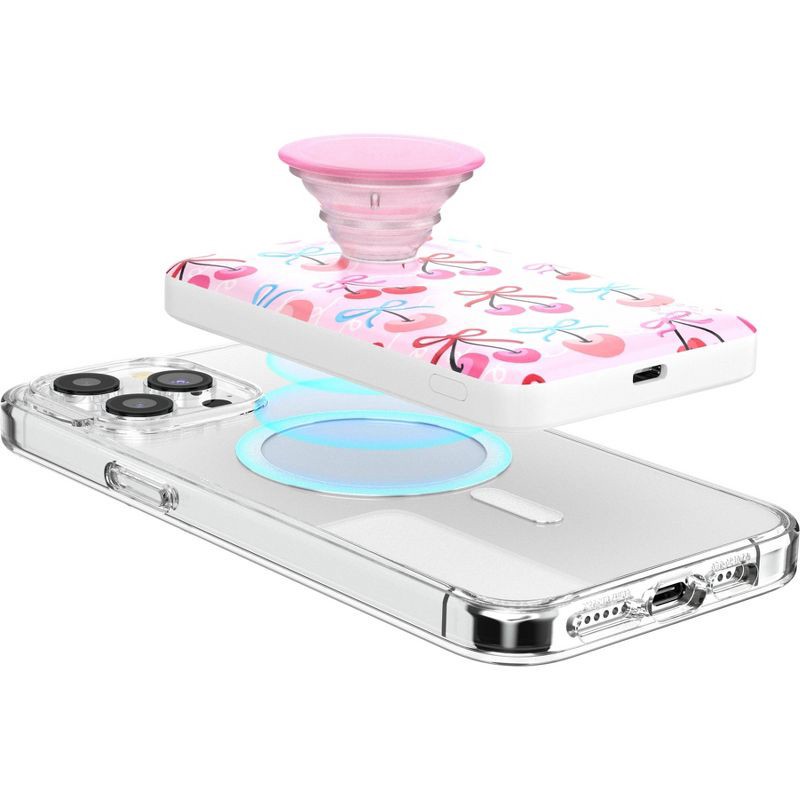 slide 4 of 5, PopSockets 5000mAh PowerPack PowerBank - Cherry Bows, 1 ct