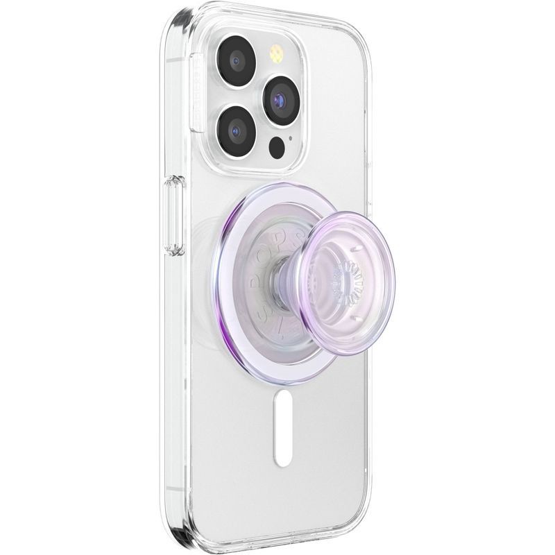 slide 2 of 5, PopSockets Magnetic Phone Grip with MagSafe Magnetic Adapter Ring Included - Purple Opalescent, 1 ct