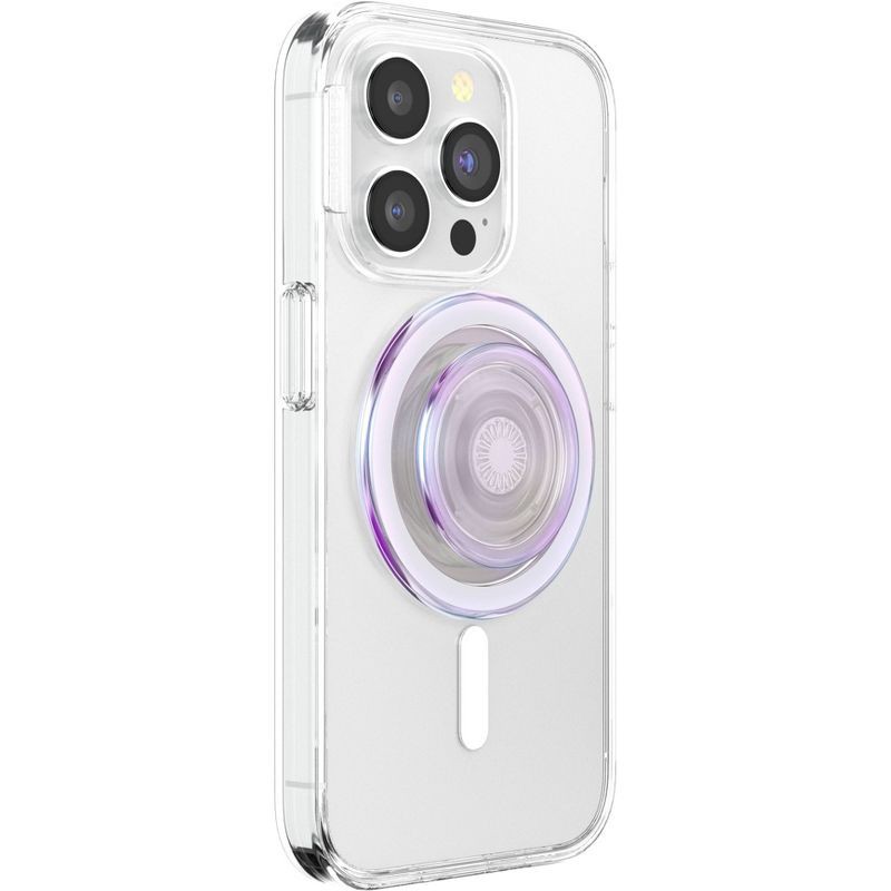 slide 4 of 5, PopSockets Magnetic Phone Grip with MagSafe Magnetic Adapter Ring Included - Purple Opalescent, 1 ct