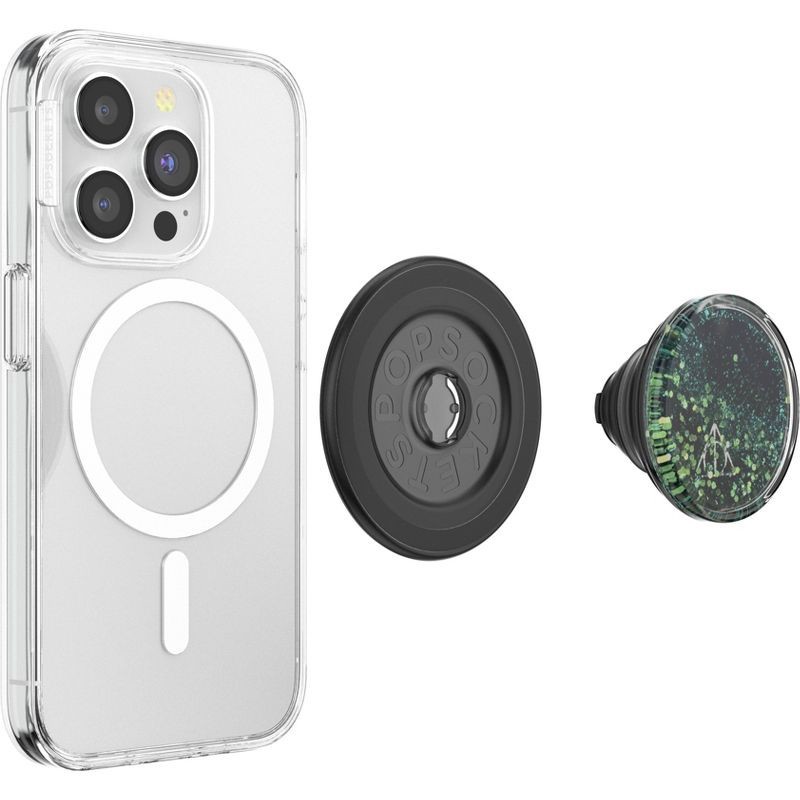 slide 5 of 5, PopSockets Harry Potter Magnetic Cell Phone Grip with MagSafe Adapter Ring - There's Only Power, 1 ct