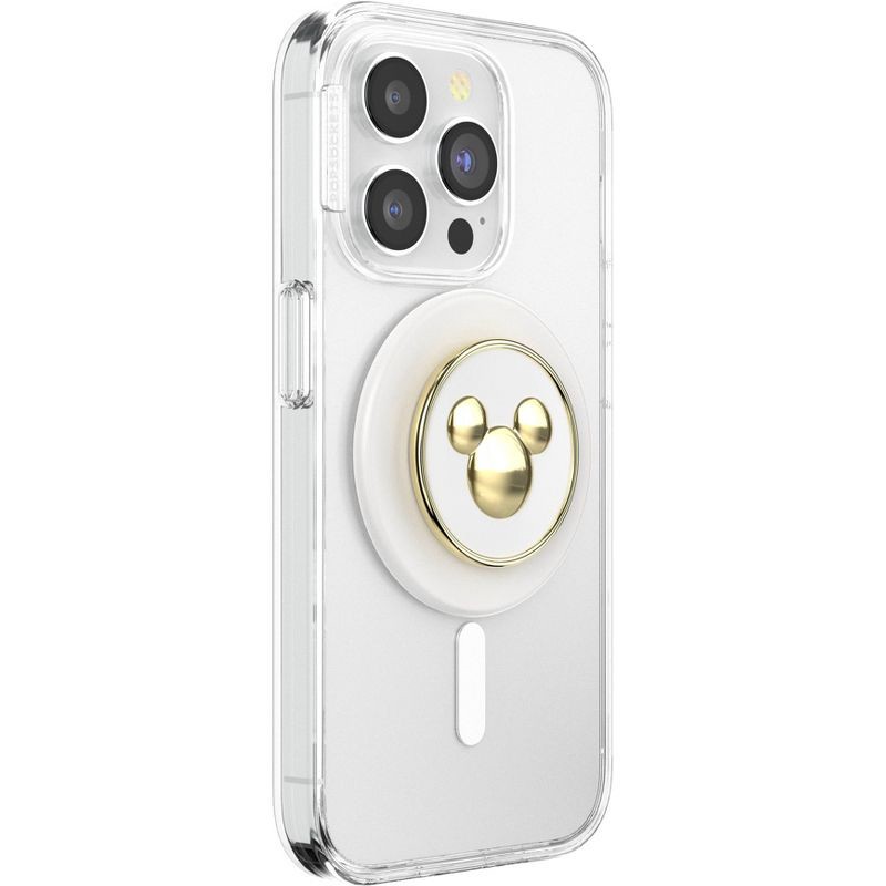 slide 4 of 5, PopSockets Disney Magnetic Cell Phone Grip with MagSafe Adapter Ring - Enamel Mickey Mouse, 1 ct