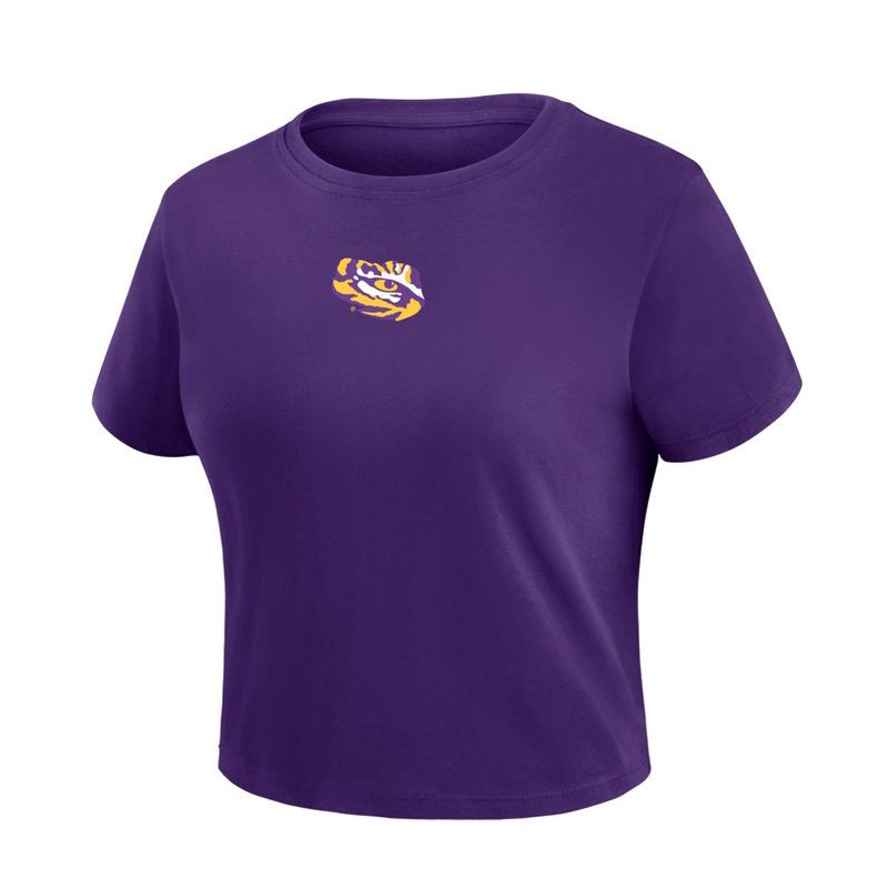 slide 1 of 3, NCAA LSU Tigers Women's Fashion Top - L, 1 ct