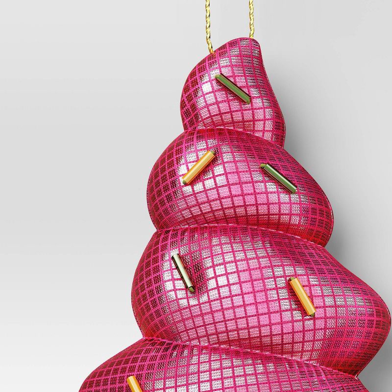 slide 3 of 3, 3" Christmas Fabric Disco Ice Cream Cone Ornament - Wondershop™, 1 ct