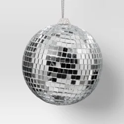 4" Christmas Disco Ball Ornament Silver - Wondershop™