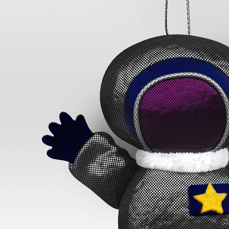 slide 3 of 3, 5.5" Christmas Fabric Metallic Space Boy Ornament - Wondershop™, 1 ct