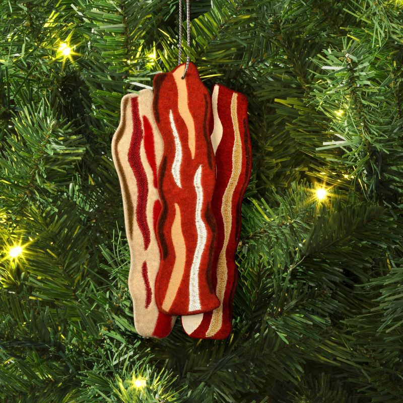 slide 2 of 3, Christmas Fabric Bacon Ornament- Wondershop™, 1 ct