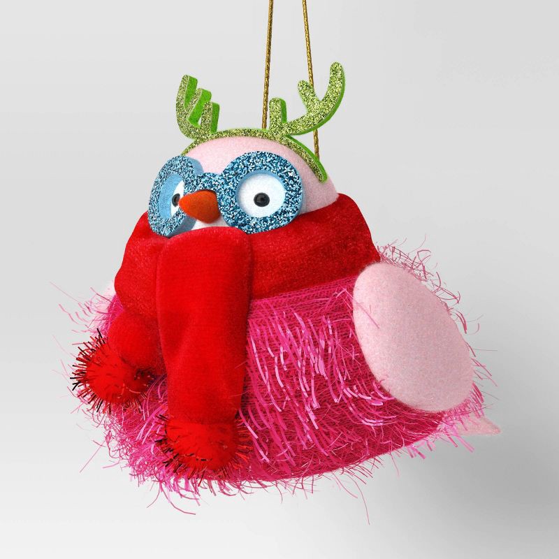 slide 1 of 3, Christmas Fabric Festive Party Featherly Friends™ with Antlers - Wondershop™, 1 ct