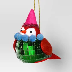 Christmas Fabric Festive Featherly Friends™ with Top Hat - Wondershop™