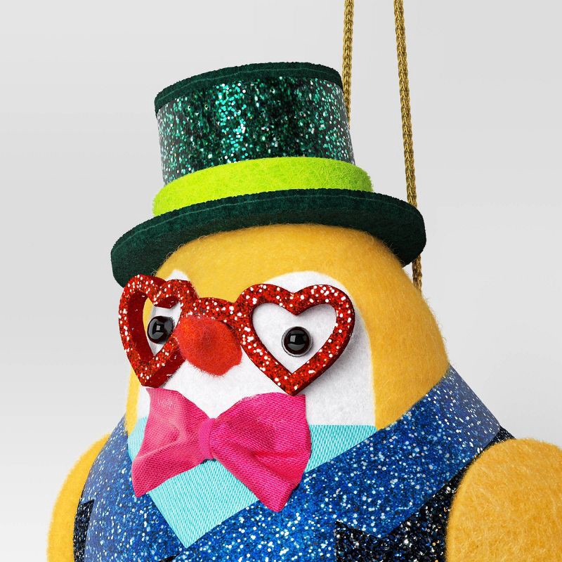 slide 3 of 3, Christmas Fabric Festive Party Featherly Friends™ with Top Hat - Wondershop™, 1 ct