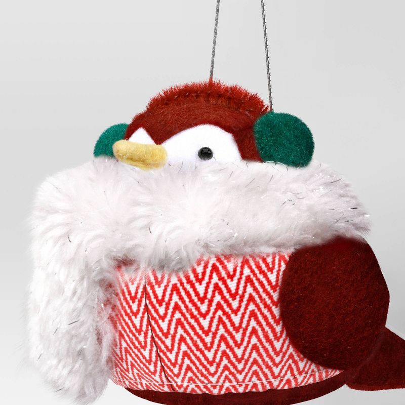 slide 3 of 3, Christmas Featherly Friends™ Ornament Plaid Scarf - Wondershop™, 1 ct