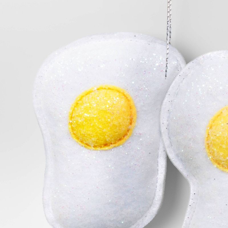 slide 3 of 3, Christmas Fabric Eggs Ornament - Wondershop™, 1 ct