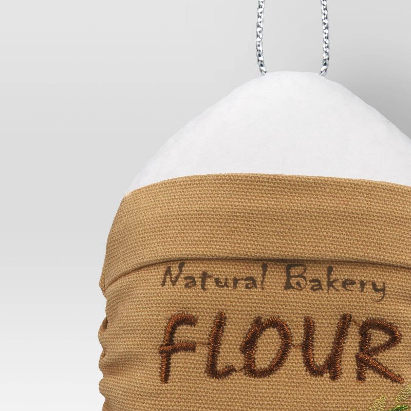 slide 3 of 3, Christmas Fabric Flour Ornament - Wondershop™, 1 ct