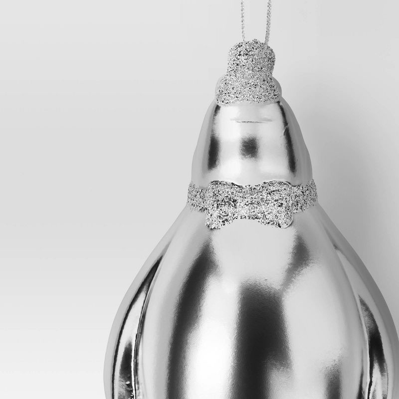 slide 3 of 3, Christmas Penguin Ornament Silver - Wondershop™, 1 ct