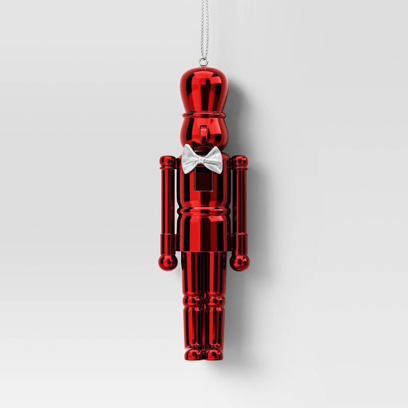 slide 1 of 3, Christmas Plastic Nutcracker Ornament Red - Wondershop™, 1 ct