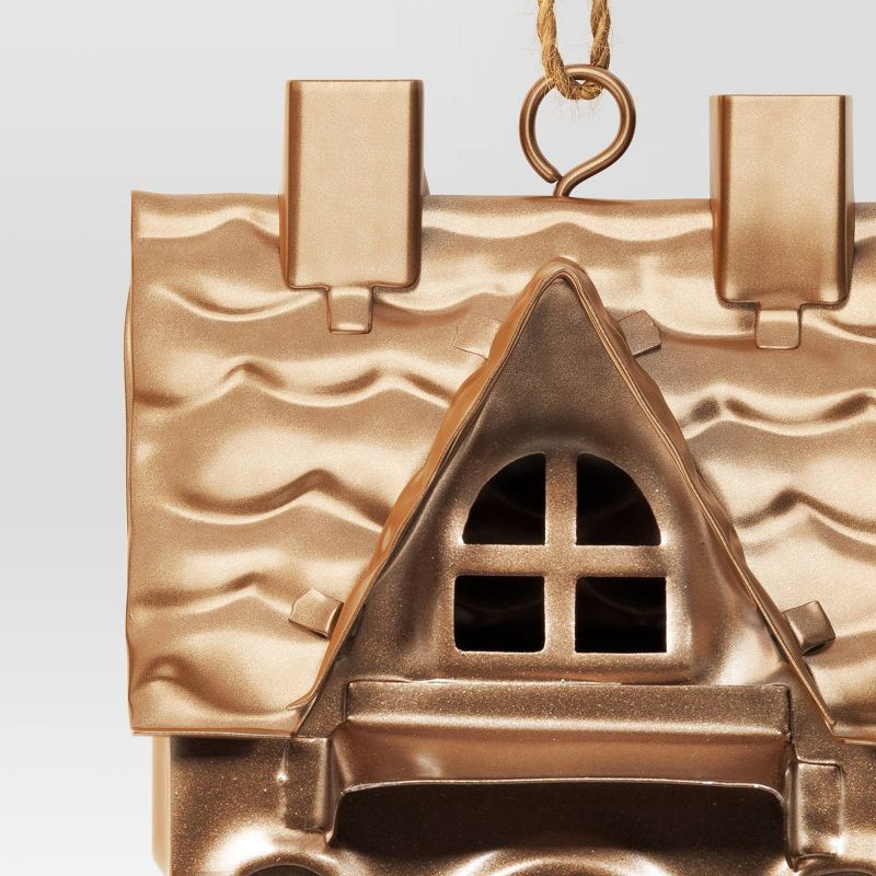 slide 3 of 3, Christmas Bronze Finish 2 Chimney House Ornament - Wondershop™, 1 ct