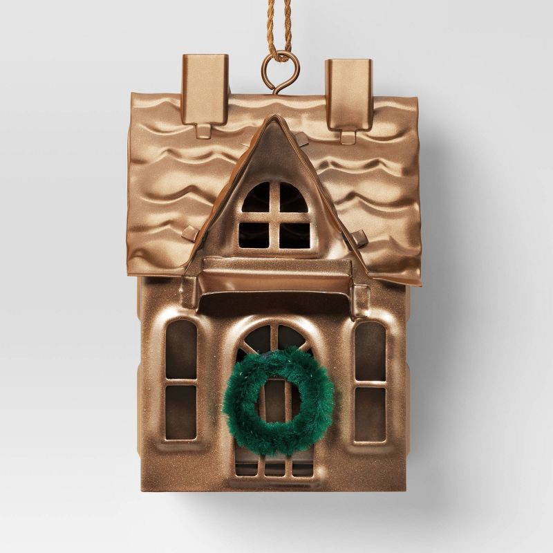 slide 1 of 3, Christmas Bronze Finish 2 Chimney House Ornament - Wondershop™, 1 ct