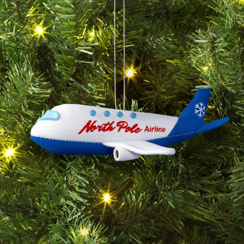 slide 2 of 3, Christmas North Pole Plane Ornament - Wondershop™, 1 ct
