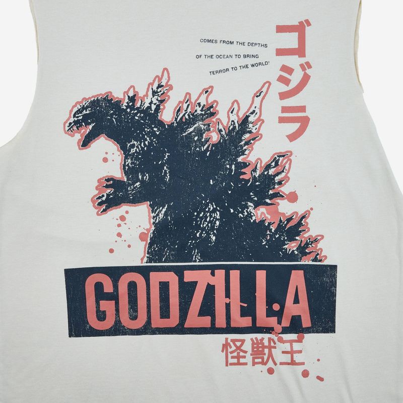slide 2 of 3, Men's Godzilla Tank Top - Beige XXL, 1 ct