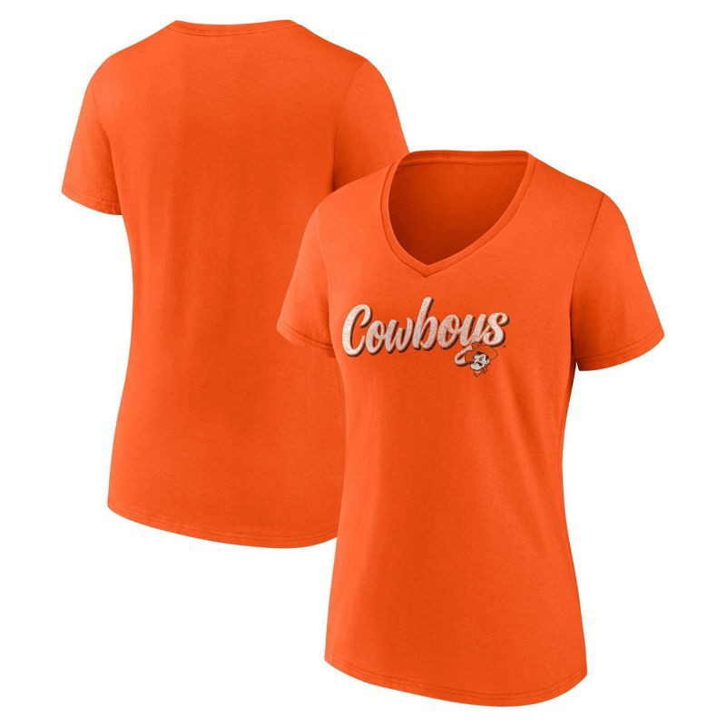 slide 3 of 3, NCAA Oklahoma State Cowboys Women's V-Neck T-Shirt - S, 1 ct