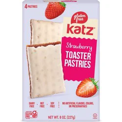 Katz Gluten Free Strawberry Toaster Pastries - 8oz/4ct