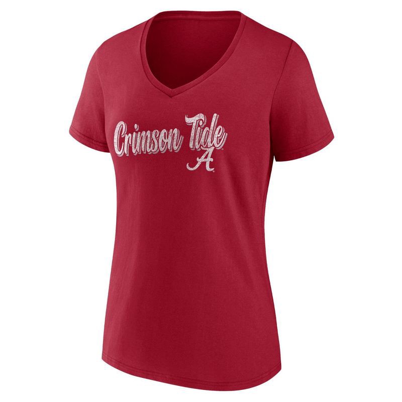slide 1 of 3, NCAA Alabama Crimson Tide Women's V-Neck T-Shirt - M, 1 ct
