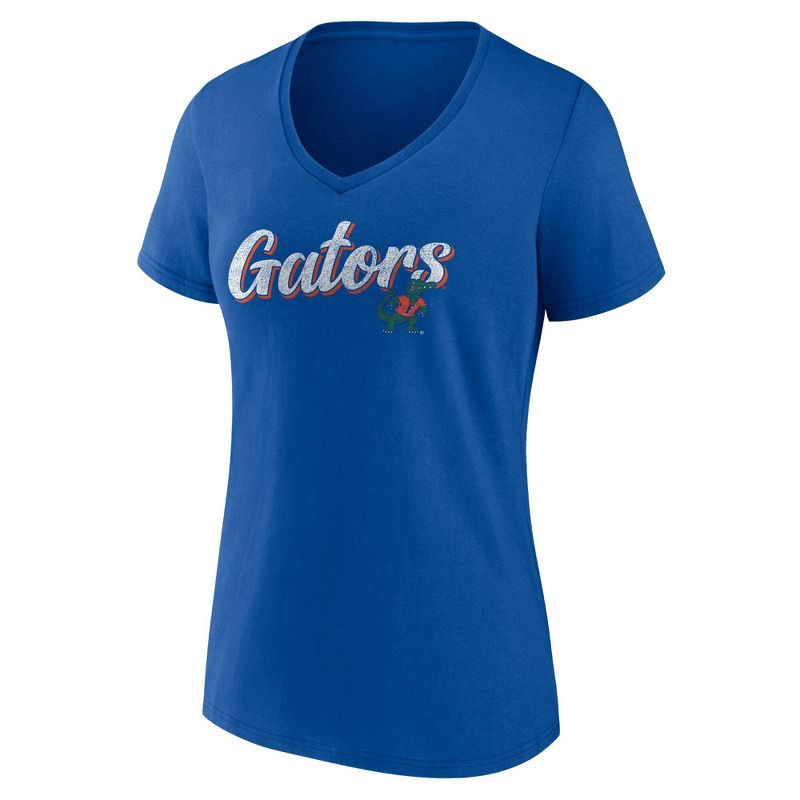 slide 1 of 3, NCAA Florida Gators Women's V-Neck T-Shirt - L, 1 ct
