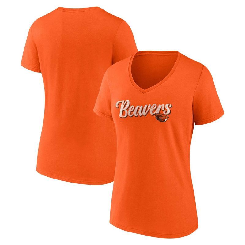 slide 3 of 3, NCAA Oregon State Beavers Women's V-Neck T-Shirt - XL, 1 ct